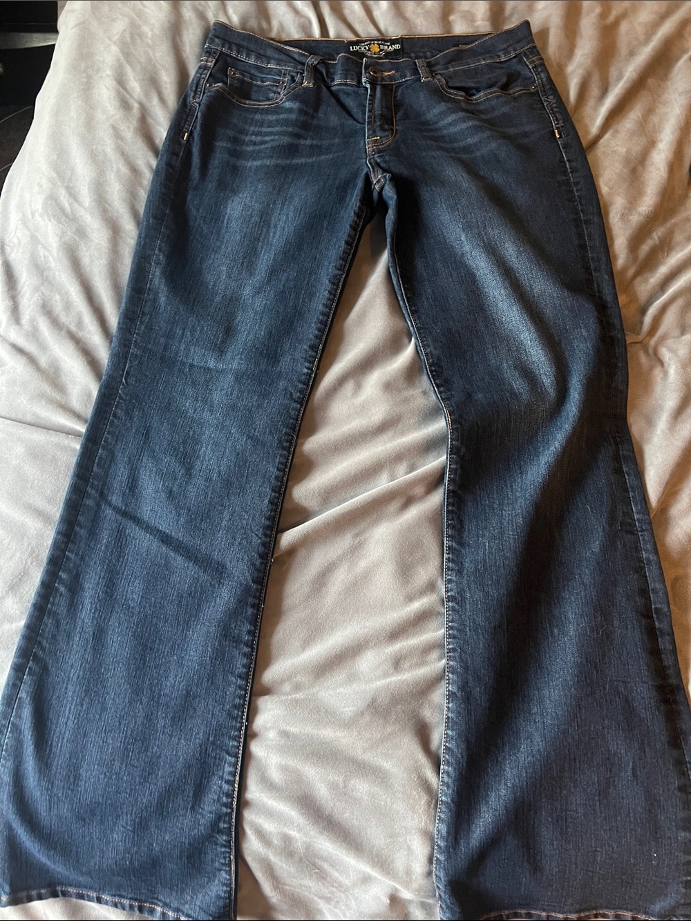 Lucky Brand Dark Indigo Sweet and Low Wide Leg Jeans